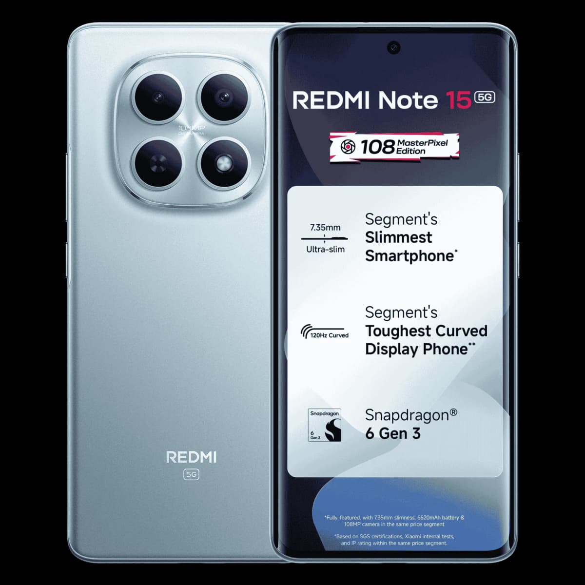 Redmi Note 15 5G ( Glacier Blue,128GB ) online in Kenya/Zuricart
